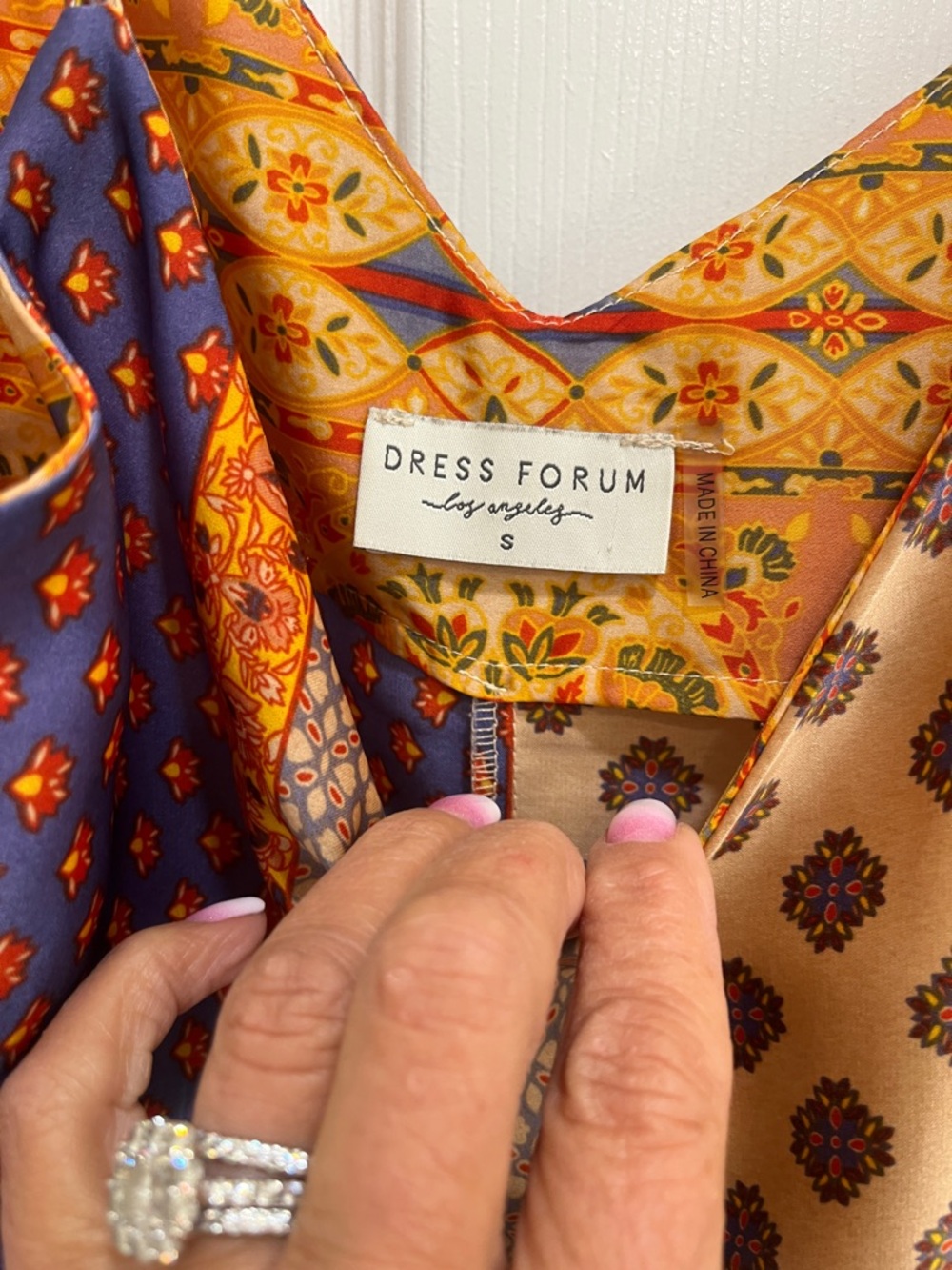 Dress Forum Tan, Mustard & Navy Boho jumper - Picture 4 of 4